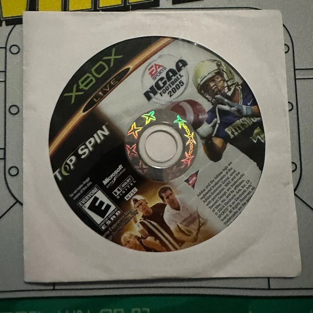 NCAA Football 2005 Top Spin Combo Microsoft Xbox Original 2004